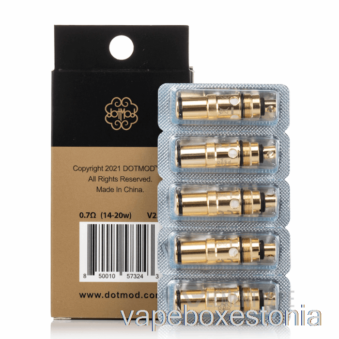 Vape Box Estonia Dotmod Dotaio Asenduspoolid 0,7ohm Single Mesh Coils